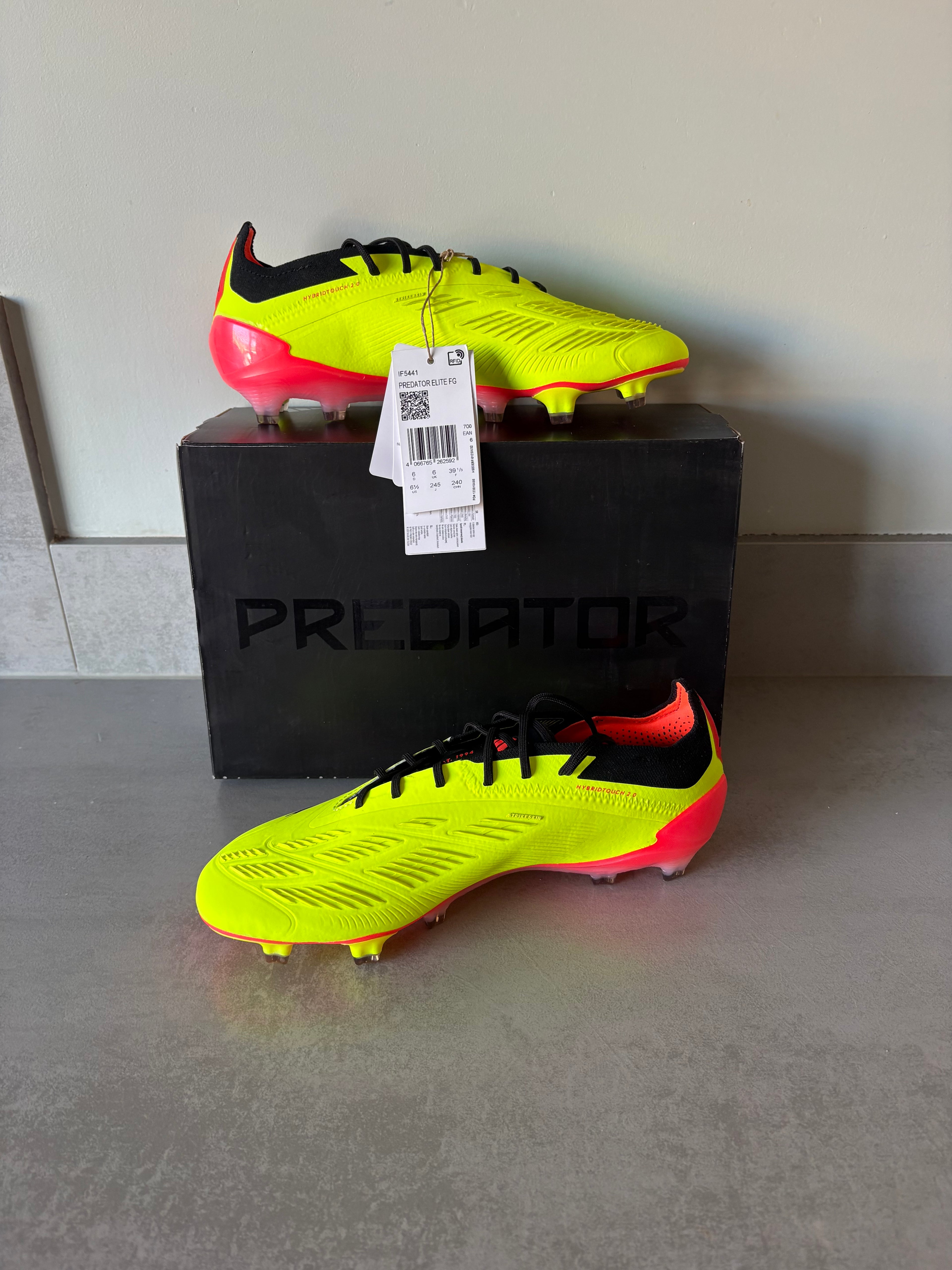 Adidas Predator Elite FG EU 39.5/US 6.5